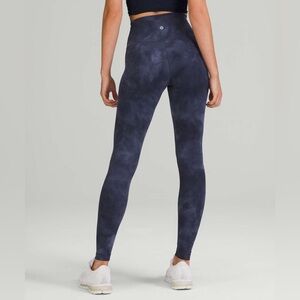 Lululemon Athletica Dark Blue Diamond Die Leggings 25”